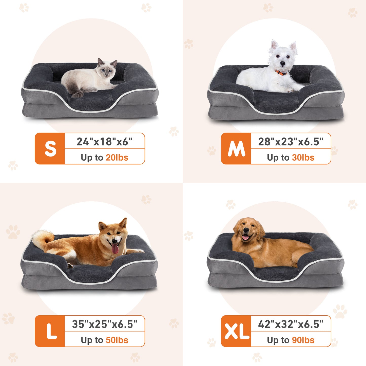 Orthopedic Dog Bed – Premium Comfort & Support | Machine-Washable Cover