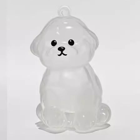 Pet Fur Memory Keychain – Mini Puppy Pendant Keepsake for Dog, Cute Figurine Memorial Gift for Pet Lovers