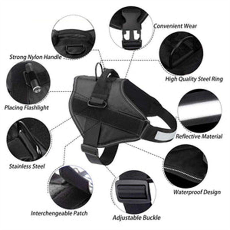 Einstein Paws Dog Vest Harness – Adjustable No-Pull Chest Harness for Small, Medium & Large Dogs