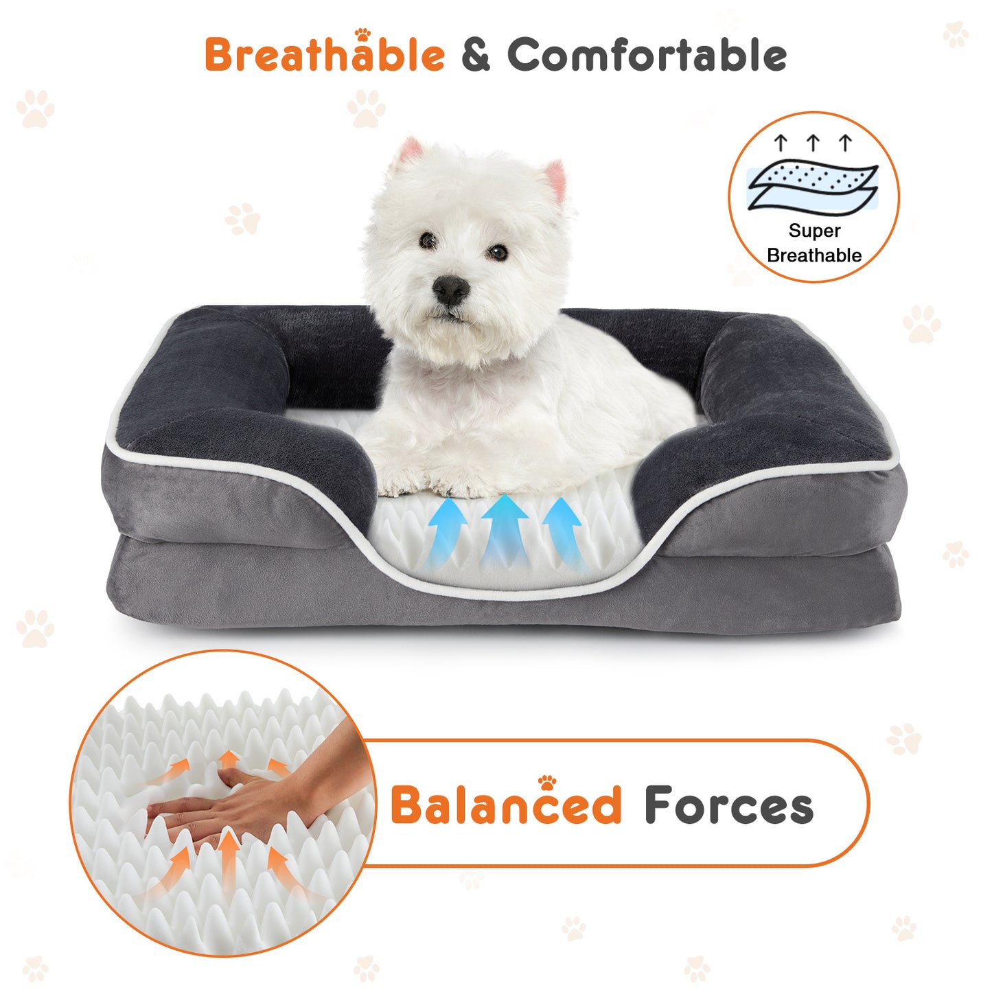 Orthopedic Dog Bed – Premium Comfort & Support | Machine-Washable Cover