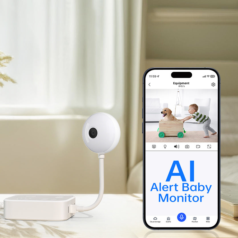 2K Lollipop WiFi Pet Monitor – Smart Camera with AI & Two-Way Audio