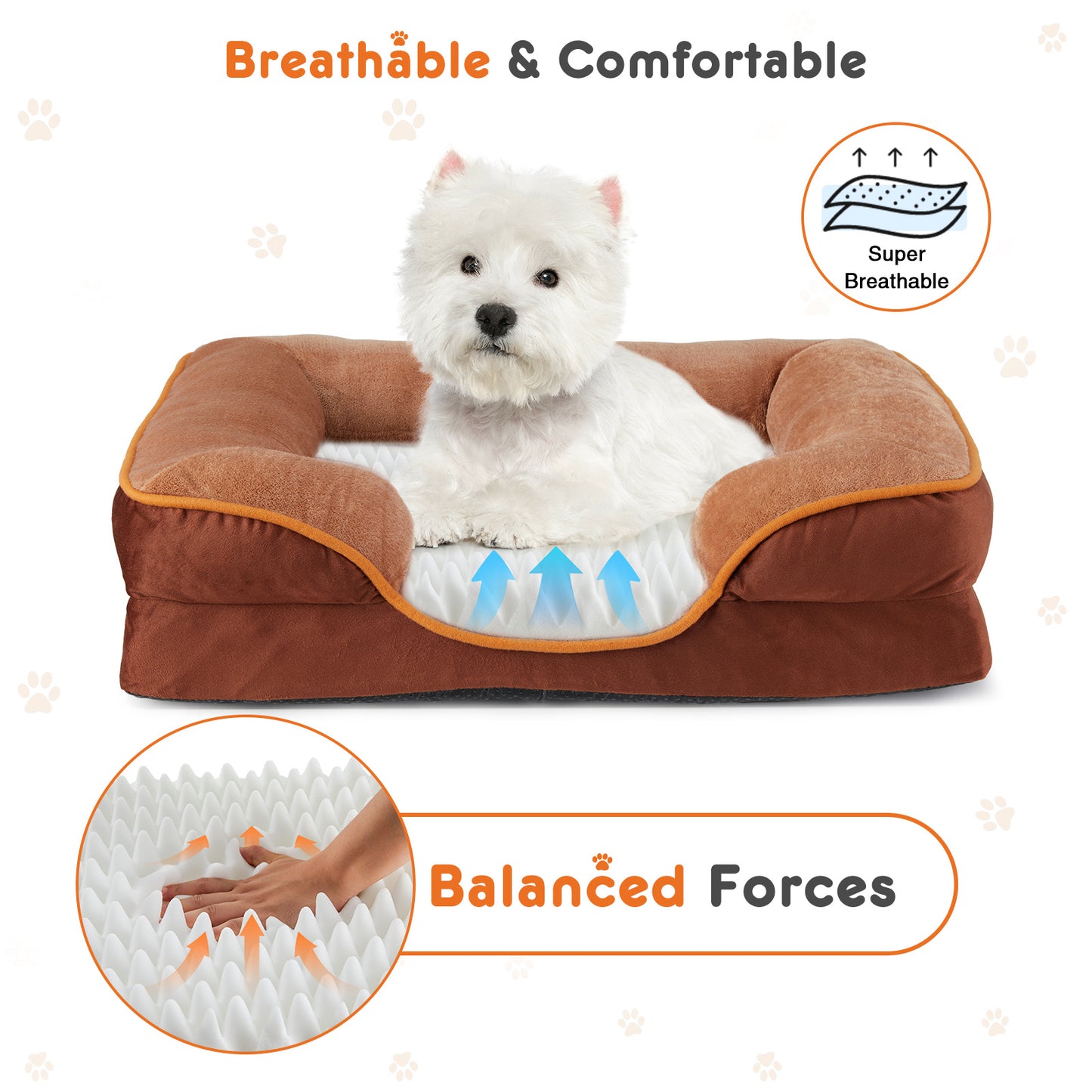 Orthopedic Dog Bed – Premium Comfort & Support | Machine-Washable Cover