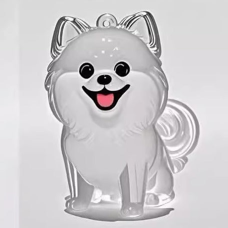 Pet Fur Memory Keychain – Mini Puppy Pendant Keepsake for Dog, Cute Figurine Memorial Gift for Pet Lovers