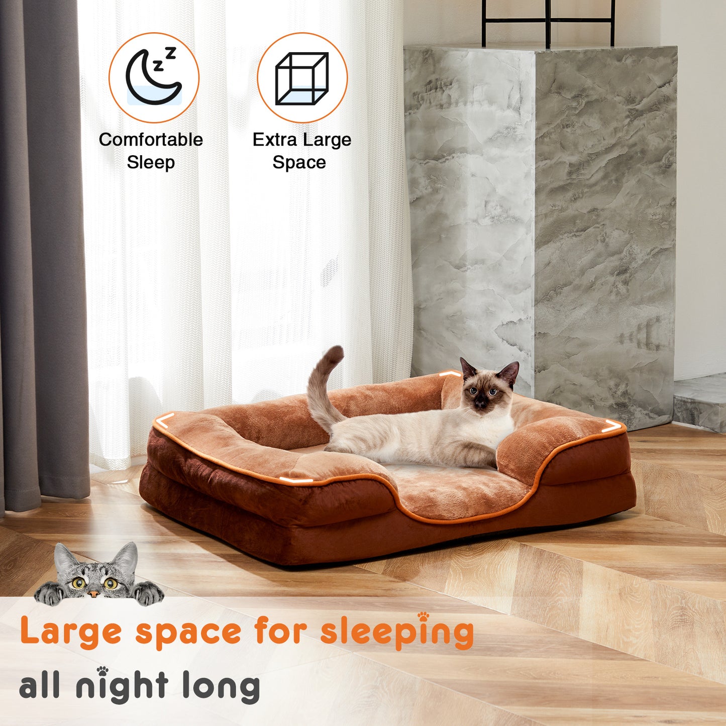 Orthopedic Dog Bed – Premium Comfort & Support | Machine-Washable Cover