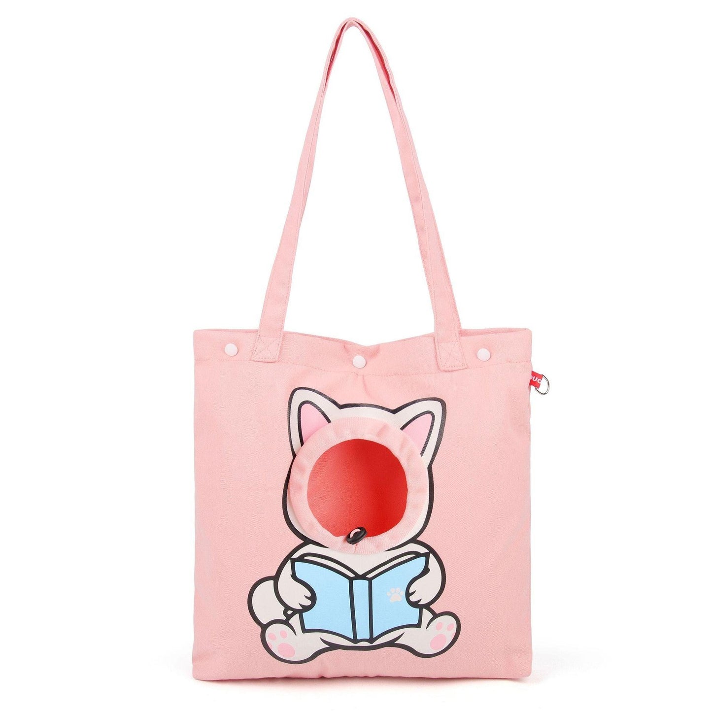 Pet Canvas Shoulder Bag – Cute & Breathable Cat Carrier for Outdoor Travel
